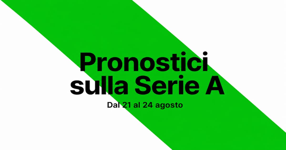 Serie A Giornata 1 2026/27 – Analisi & Quote di Tutte le Partite